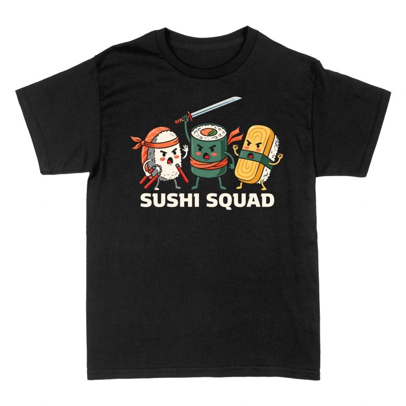 Magliette: Sushi ninja guerrieri squadra