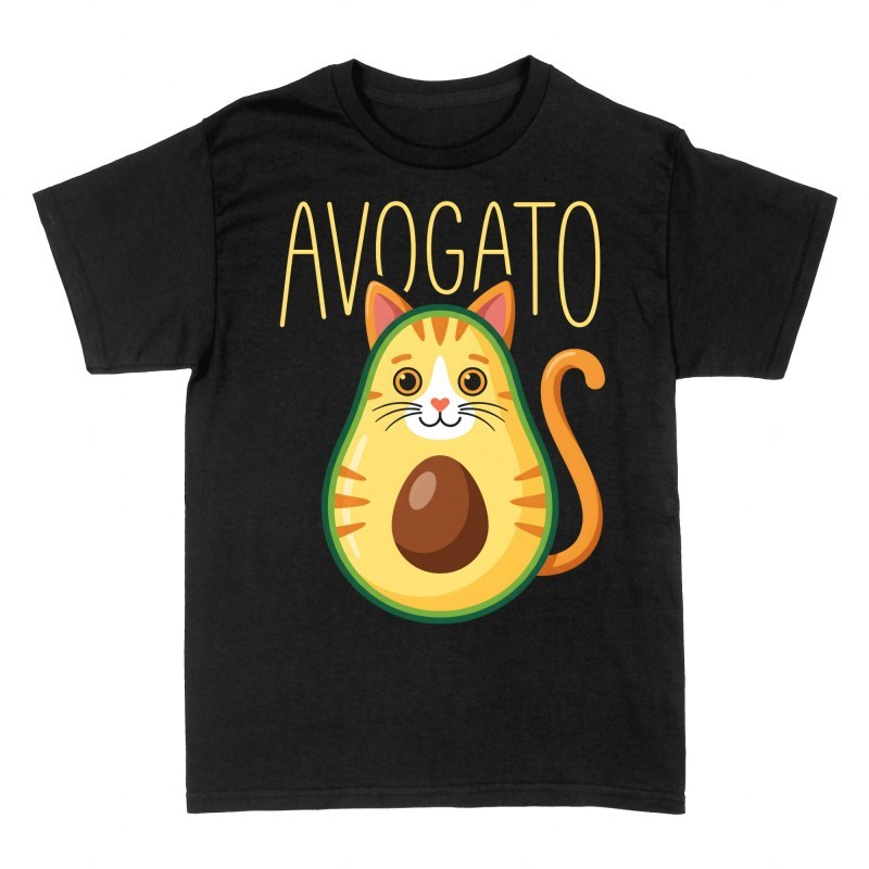 Magliette: Gatto avocado kawaii