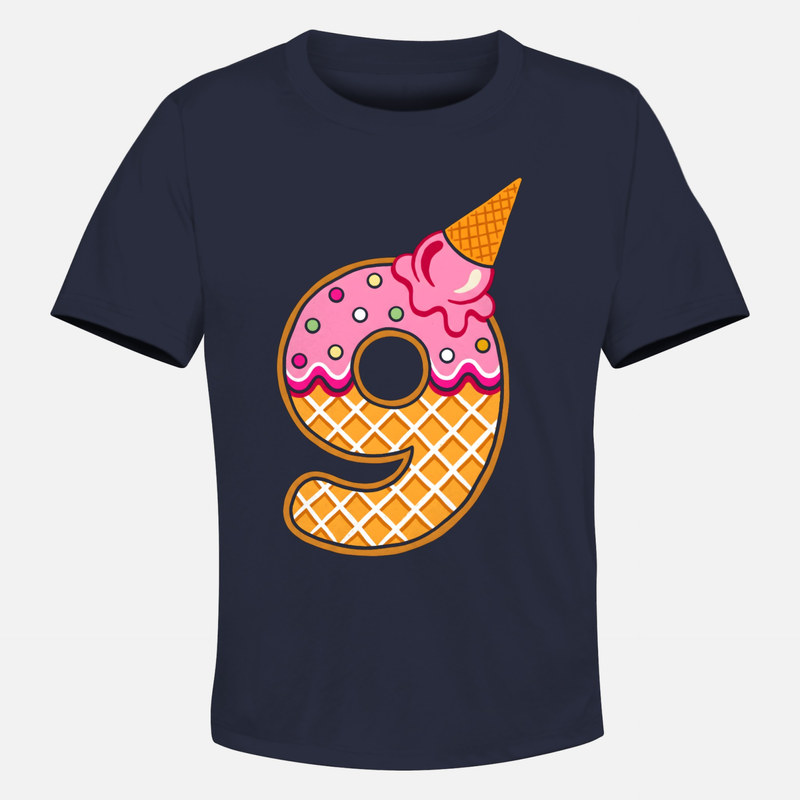 Magliette: Numero 9 di gelato e donut