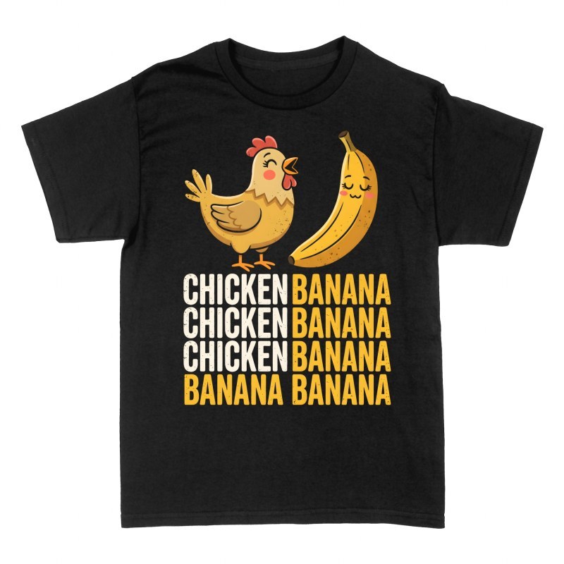 Magliette: Gallina e banana kawaii meme