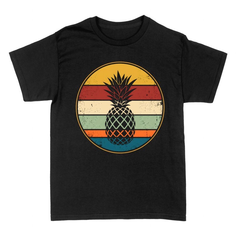 Magliette: Ananas tramonto vintage