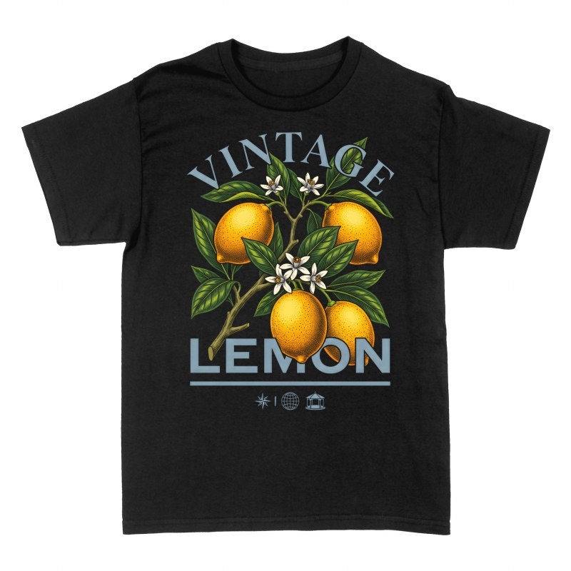 Magliette: Limone botanico vintage