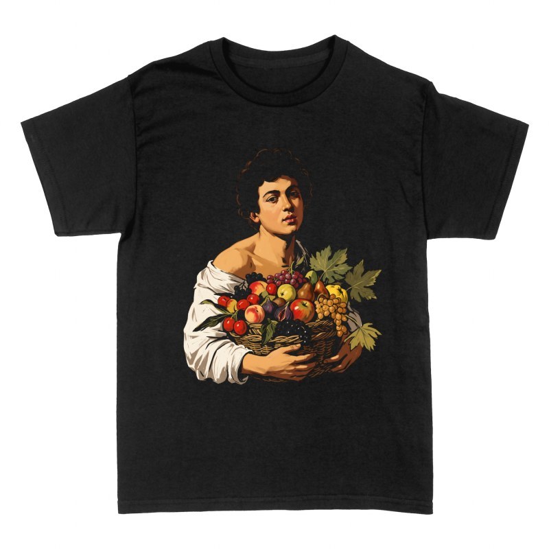 Magliette: Ragazzo con canestro di frutta