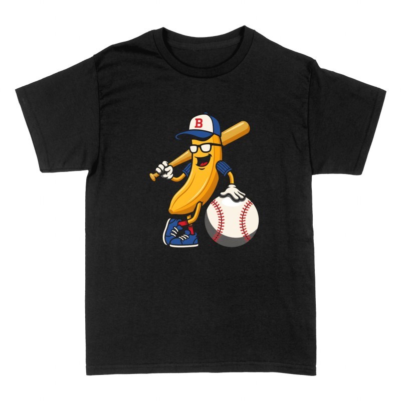 Magliette: Banana giocatore di baseball con mazza