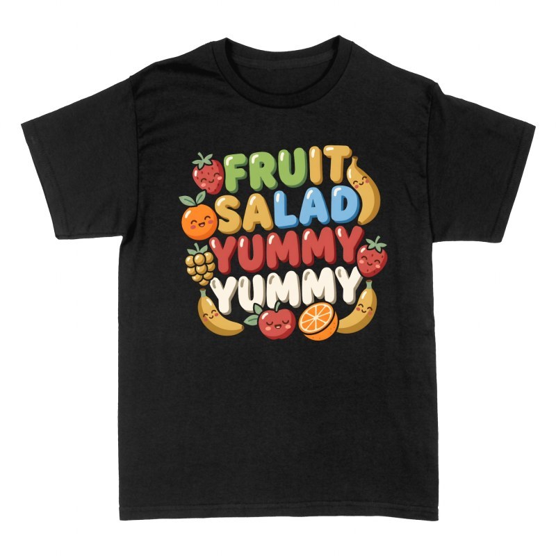 Magliette: Macedonia di frutta kawaii sorridente