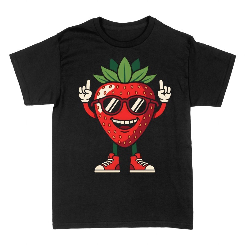 Magliette: Fragola con occhiali da sole