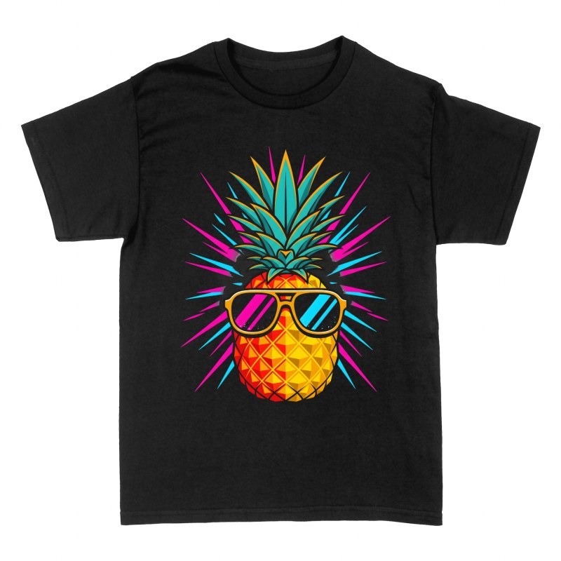 Magliette: Ananas estivo con occhiali da sole