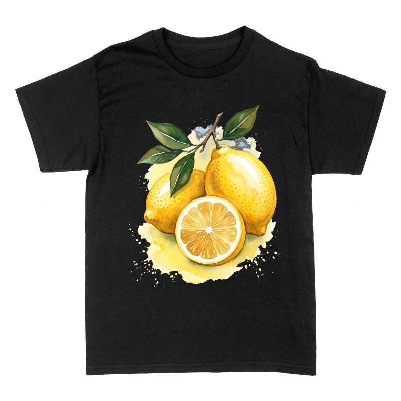 Magliette: Limoni freschi ad acquerello
