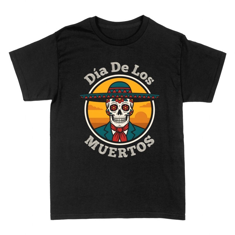 Magliette: Teschio mariachi D&iacute;a de los Muertos