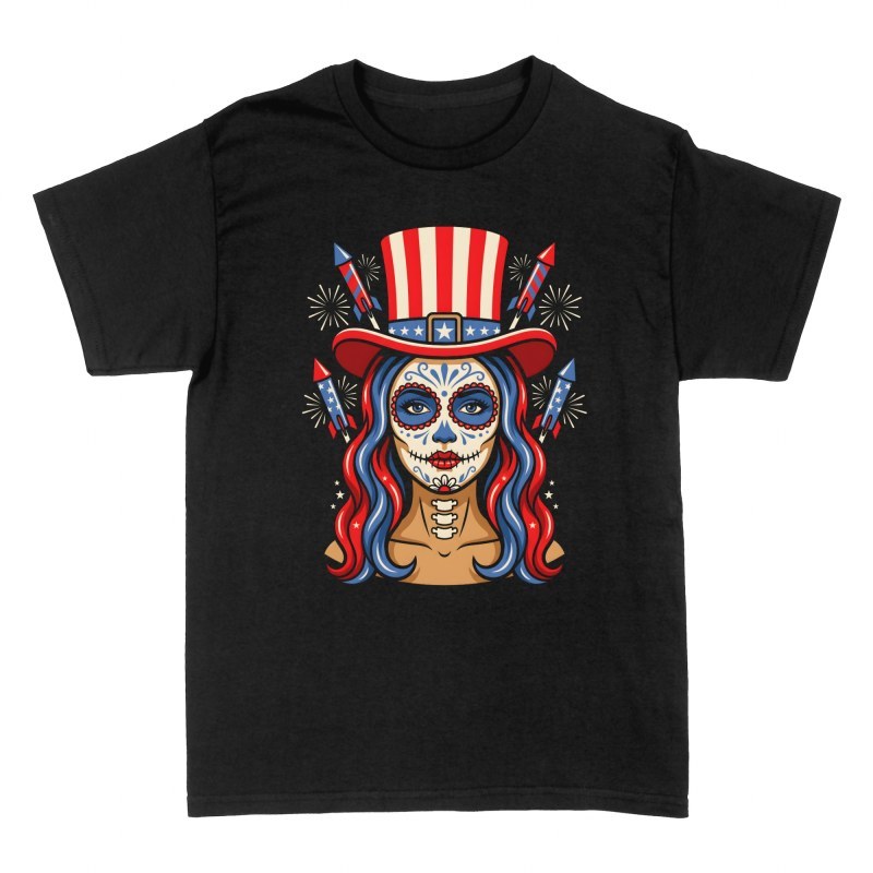 Magliette: Catrina patriottica del 4 luglio