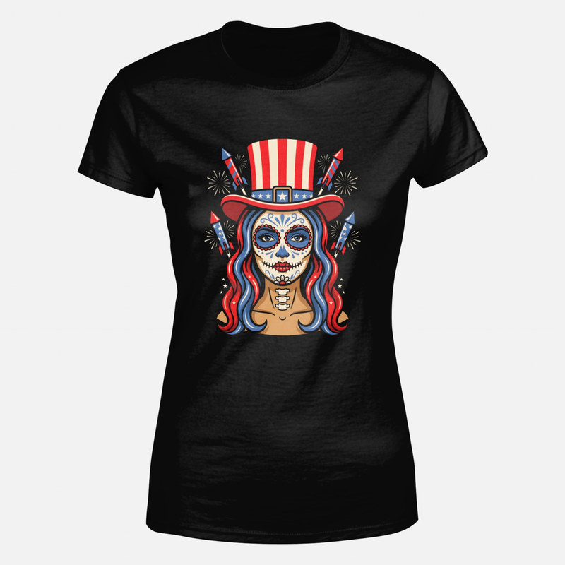 Magliette: Catrina patriottica del 4 luglio
