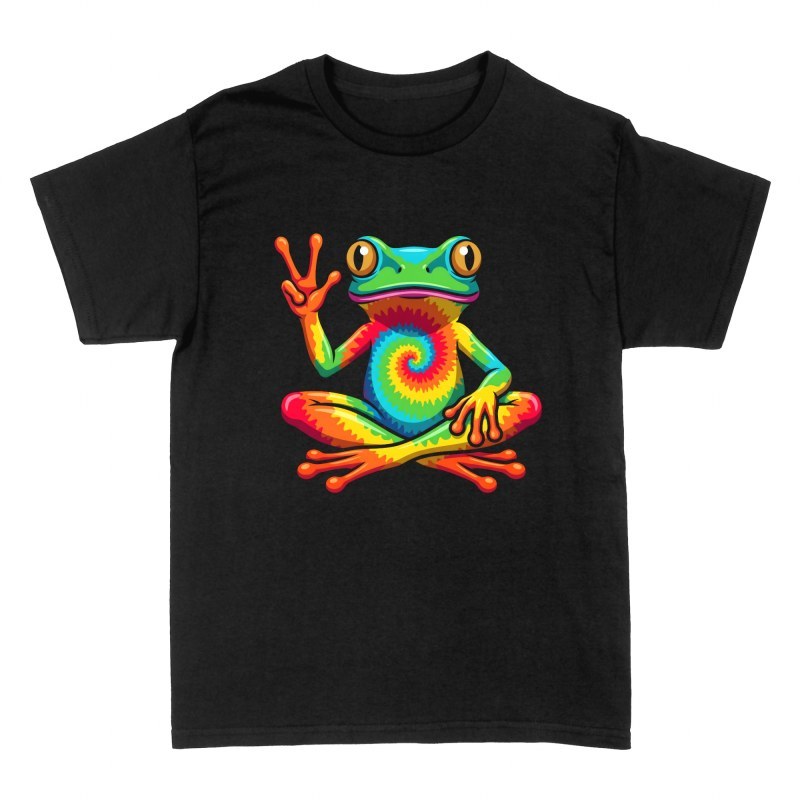Magliette: Rana tie-dye segno della pace
