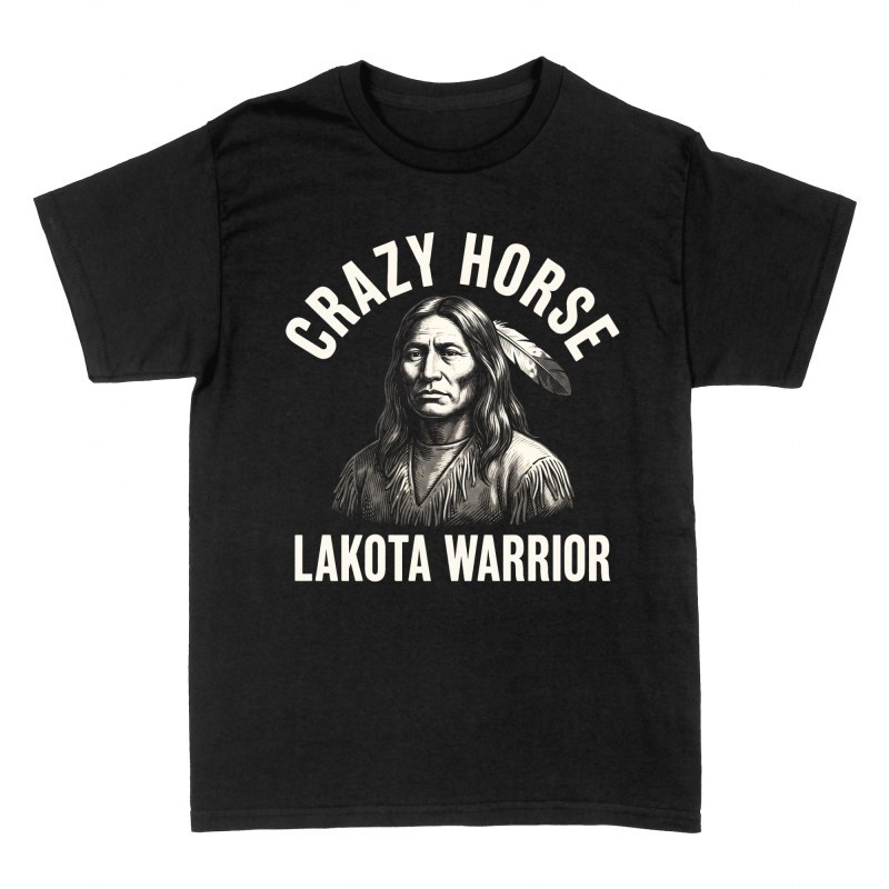 Magliette: Guerriero Lakota Cavallo Pazzo