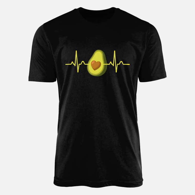 Magliette: Avocado con battito cardiaco