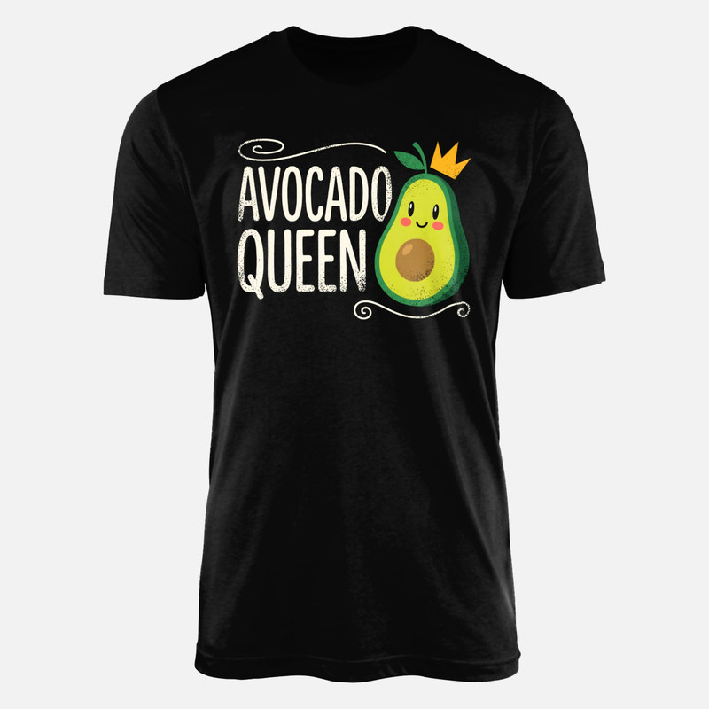 Magliette: Avocado regina kawaii con corona