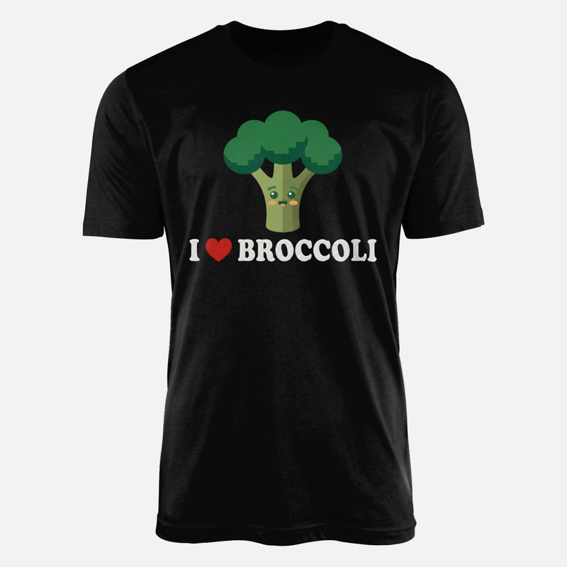 Magliette: Amo i broccoli kawaii con cuore