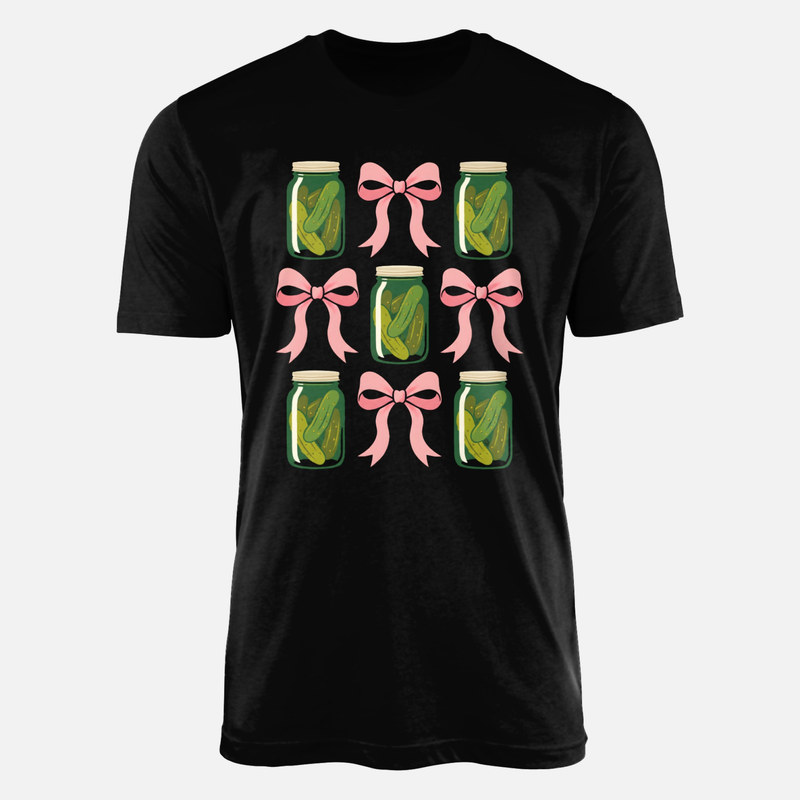 Magliette: Cetriolini e fiocchi rosa coquette