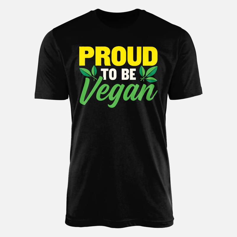 Magliette: Orgoglio vegano con foglie