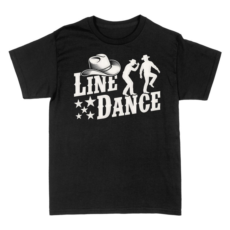 Magliette: Ballo country line dance con cappello