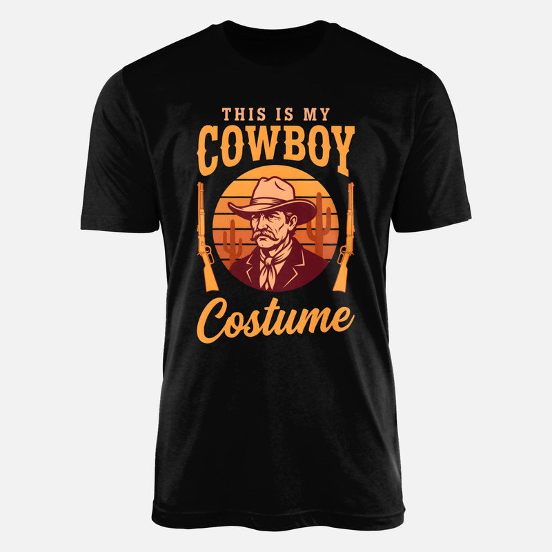 Magliette: Costume da cowboy Halloween tramonto