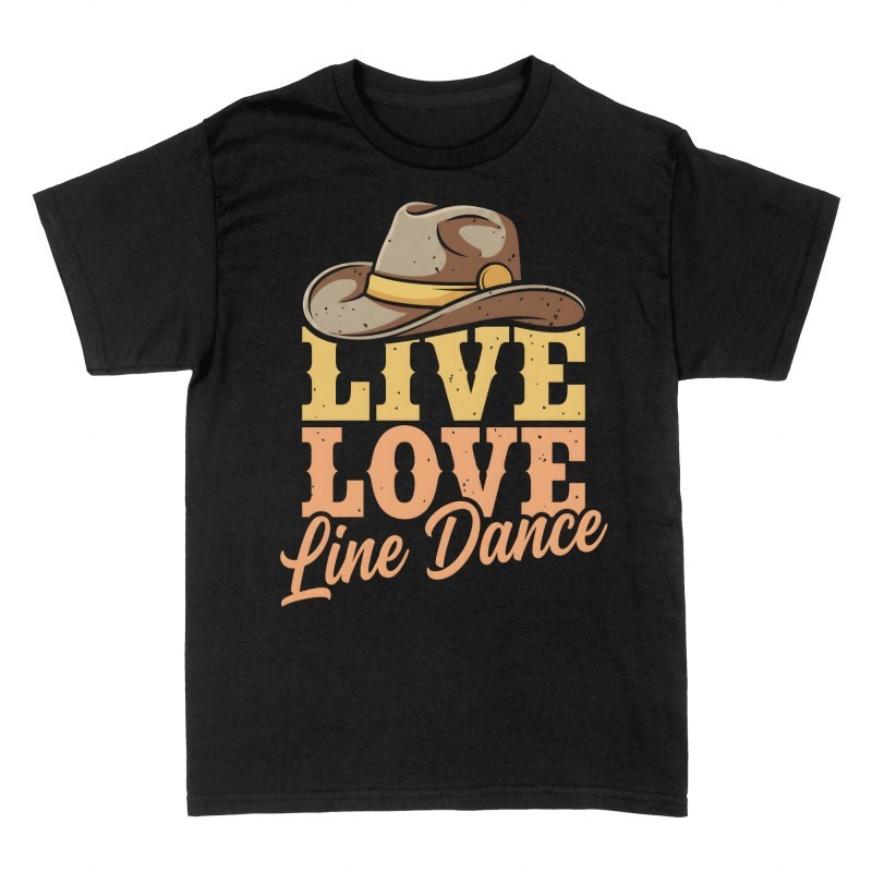 Magliette: Cappello da cowboy e line dance
