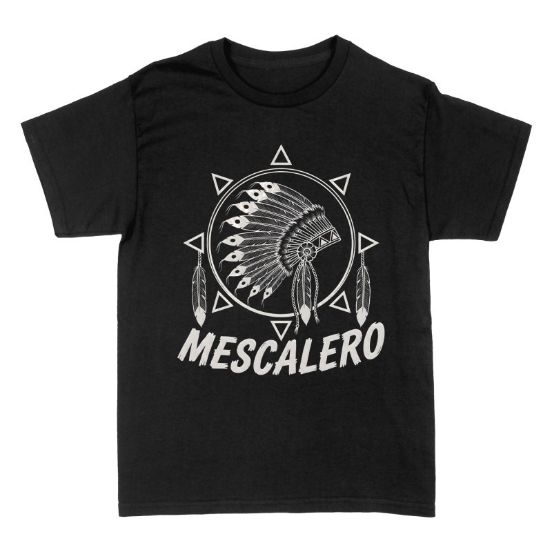 Magliette: Copricapo indiano Mescalero con piume