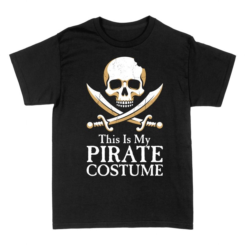 Magliette: Costume da pirata con teschio e spade