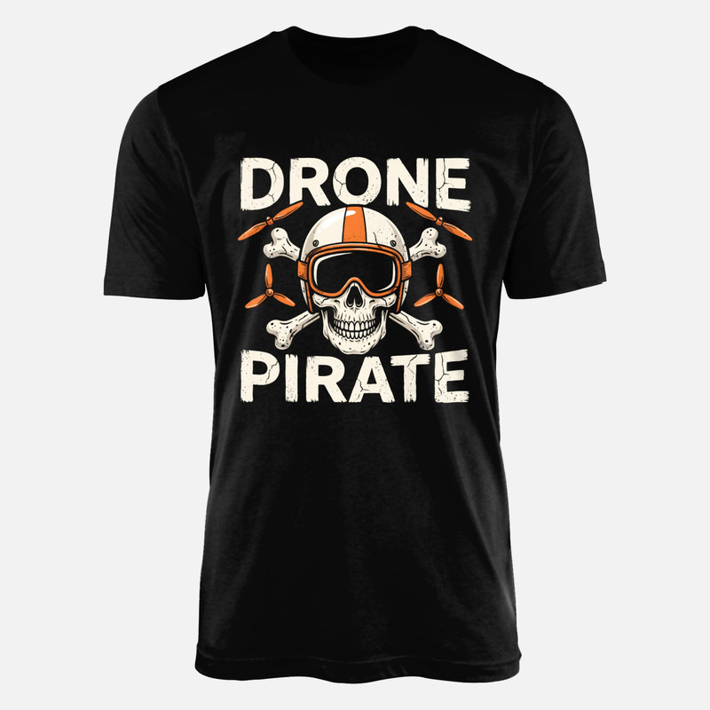 Magliette: Teschio pirata pilota di droni