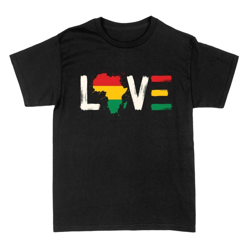 Magliette: Love con mappa dell'Africa