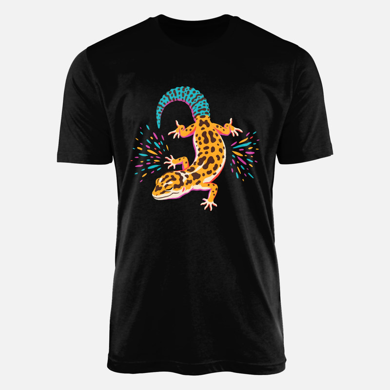 Magliette: Geco leopardino colorato