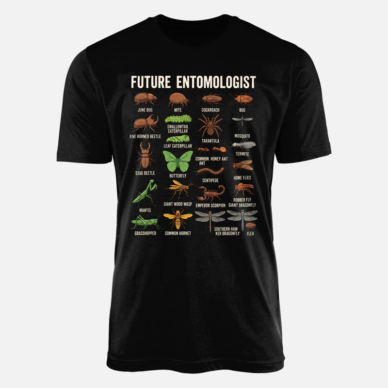 Magliette: Guida insetti futuro entomologo