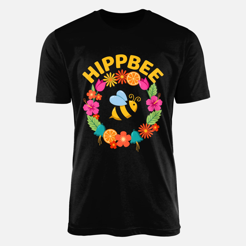 Magliette: Ape hippie con corona di fiori