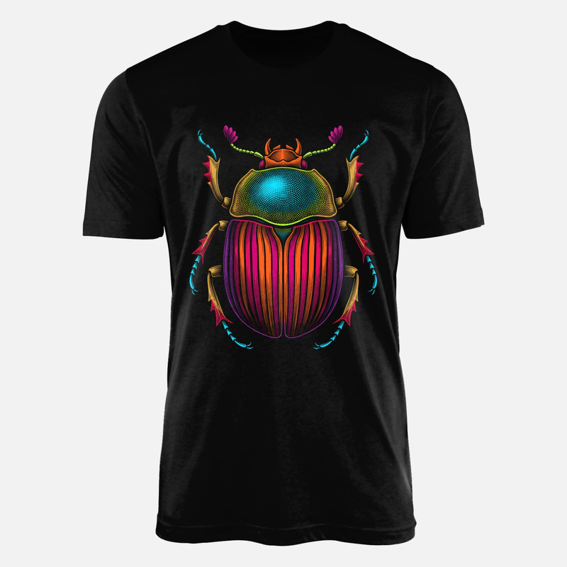 Magliette: Scarabeo psichedelico vintage