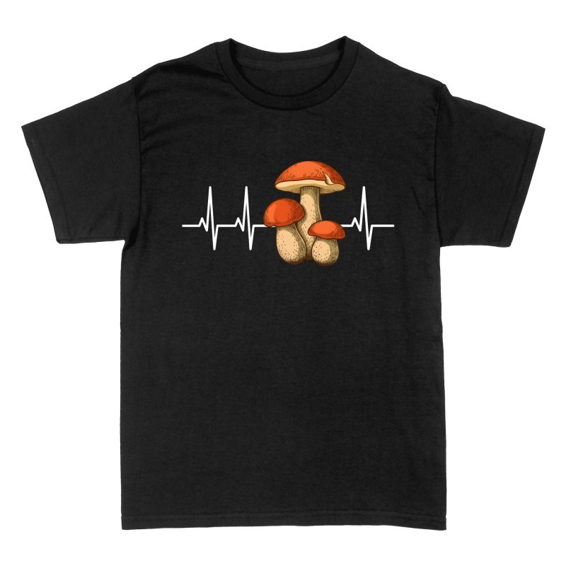 Magliette: Funghi con battito cardiaco