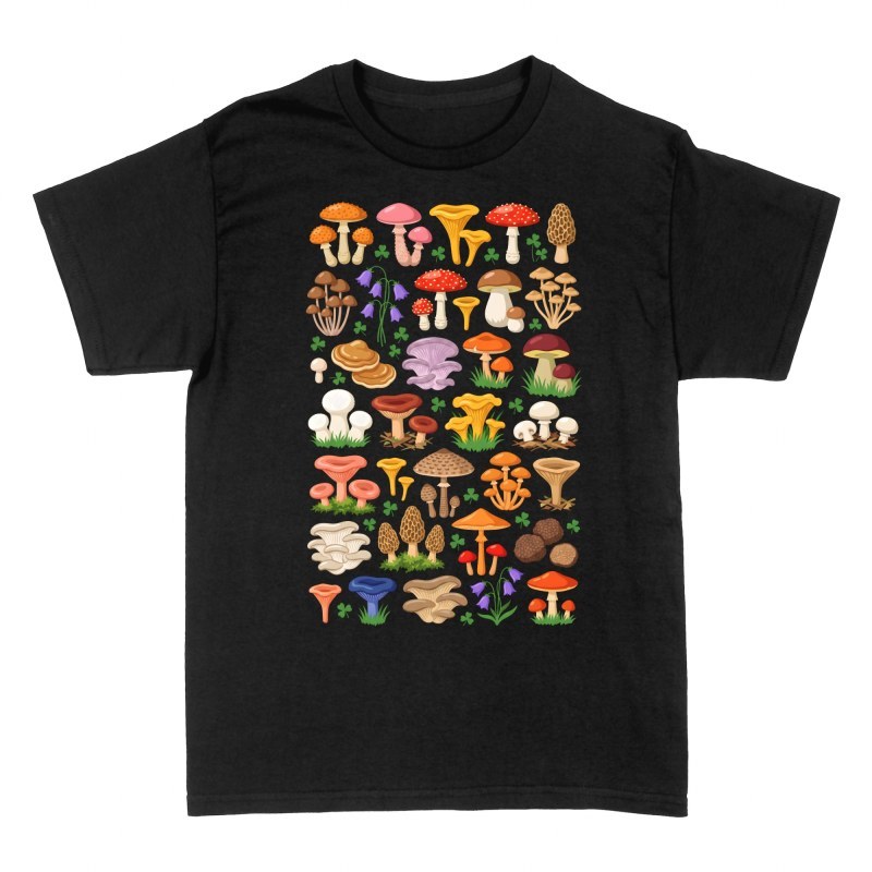 Magliette: Guida illustrata funghi e trifogli