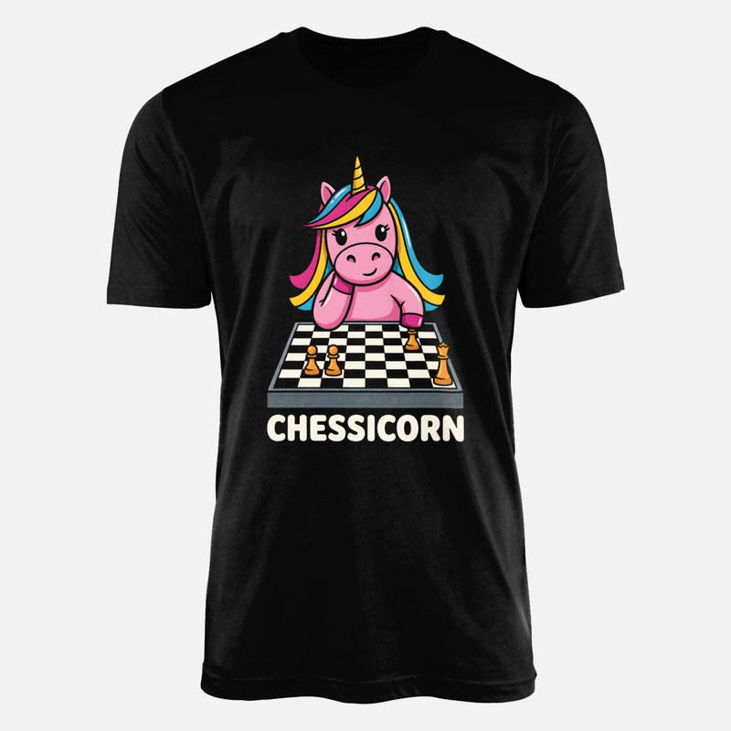 Magliette: Unicorno che gioca a scacchi chessicorn