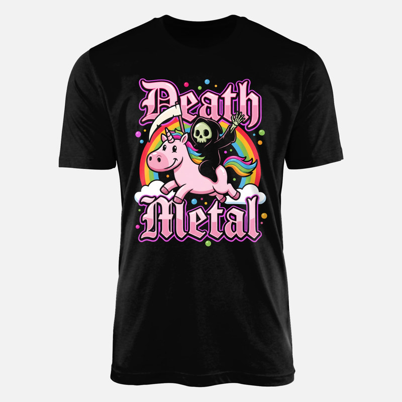Magliette: Morte su unicorno death metal