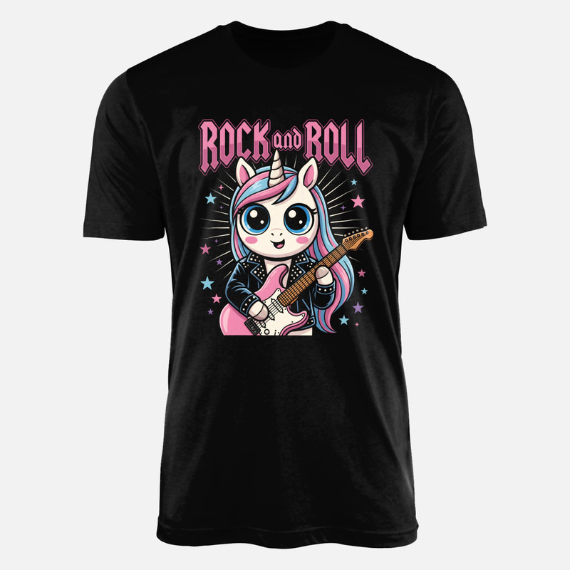 Magliette: Unicorno rock con chitarra elettrica