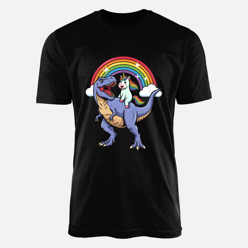 Magliette: Unicorno a cavallo di T-Rex