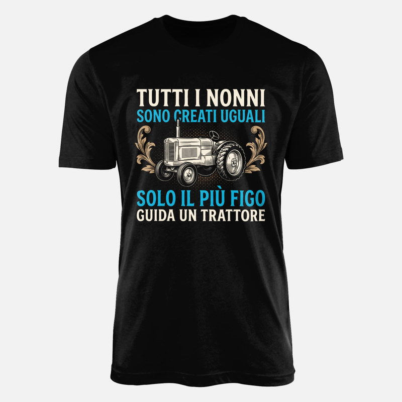 Magliette: Nonno pi&ugrave; figo guida un trattore