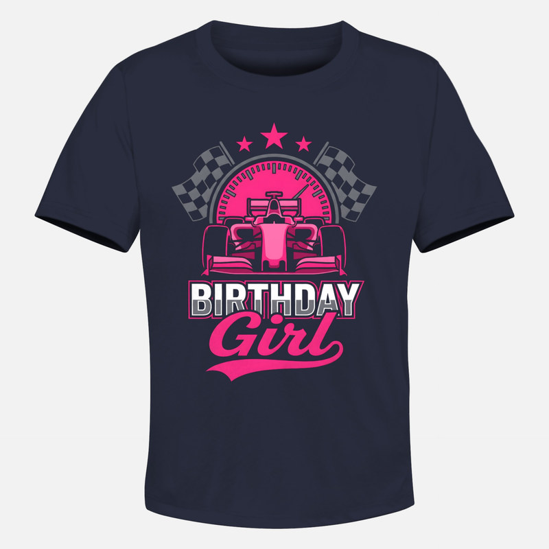 Magliette: Compleanno da corsa bambina