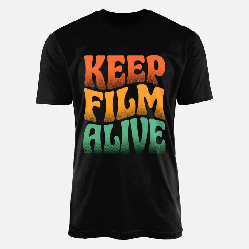 Magliette: Keep film alive fotografia analogica