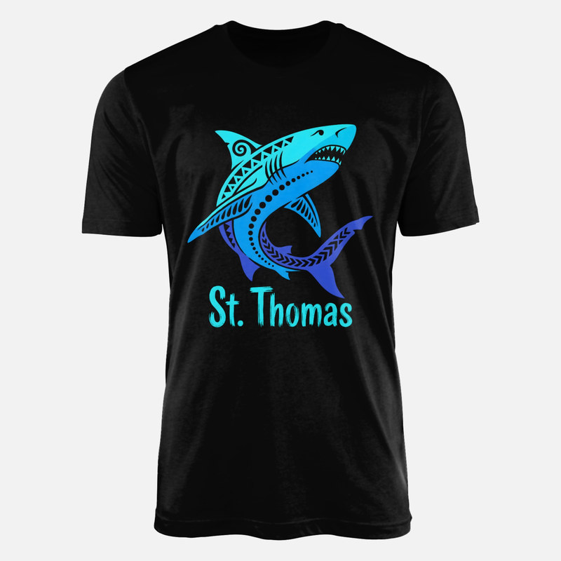 Magliette: Squalo tribale St. Thomas
