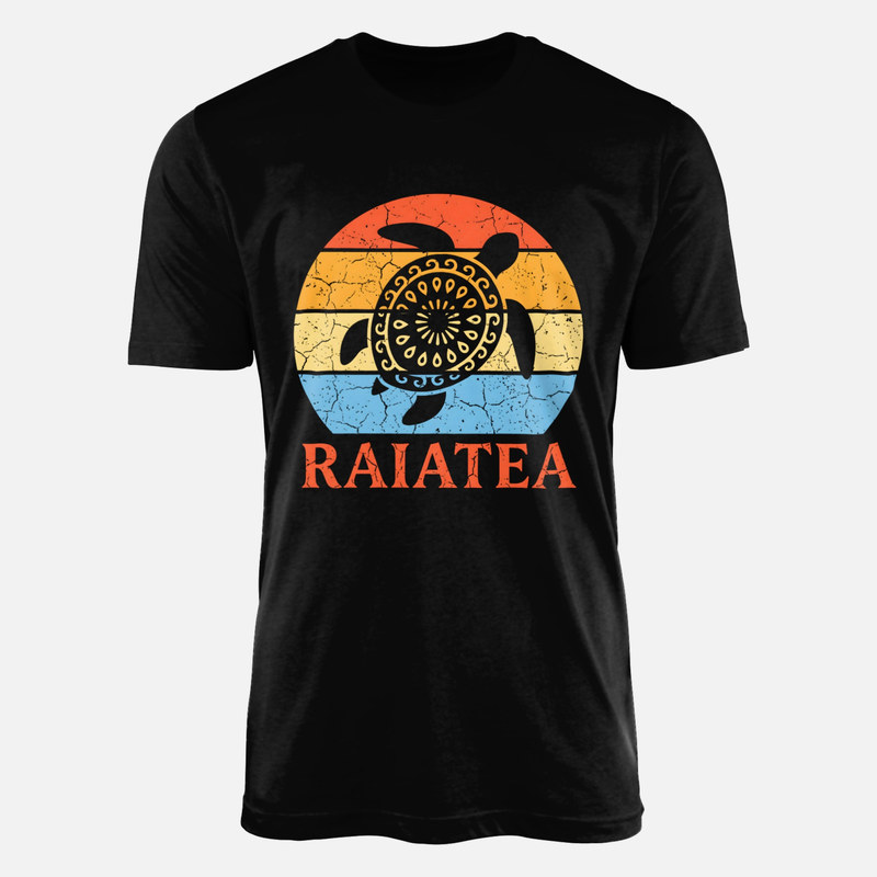 Magliette: Tartaruga tribale tramonto Raiatea