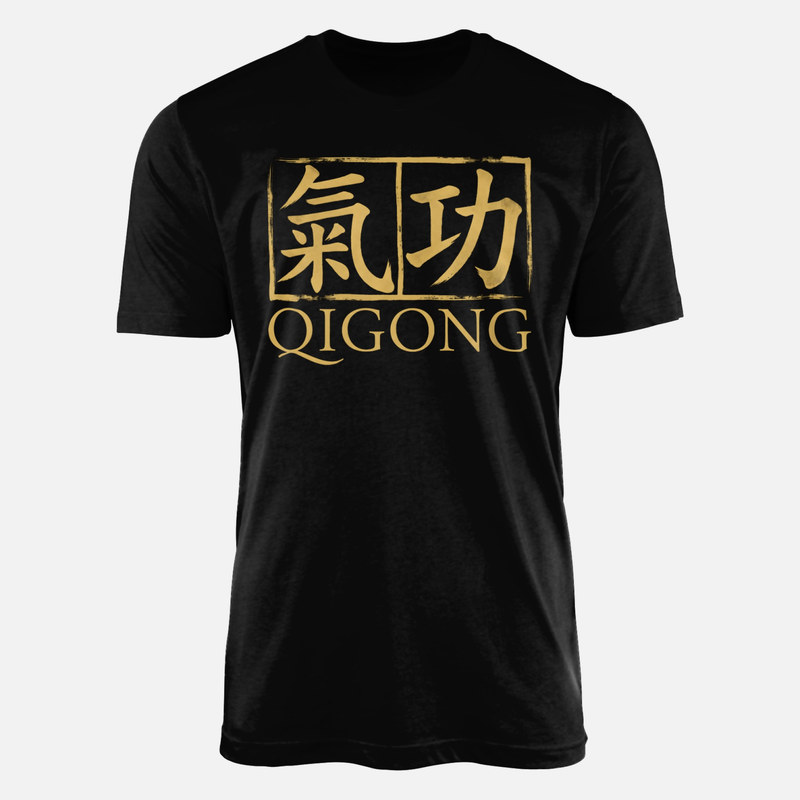 Magliette: Caligrafia Qigong con cornice a pennello