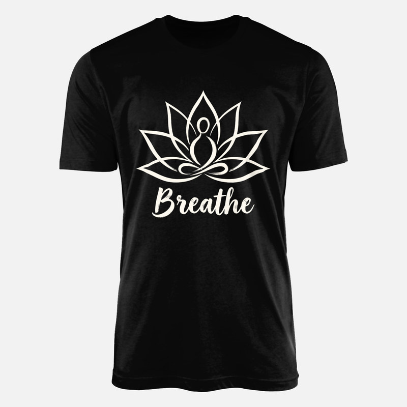 Magliette: Meditazione in fiore di loto Breathe