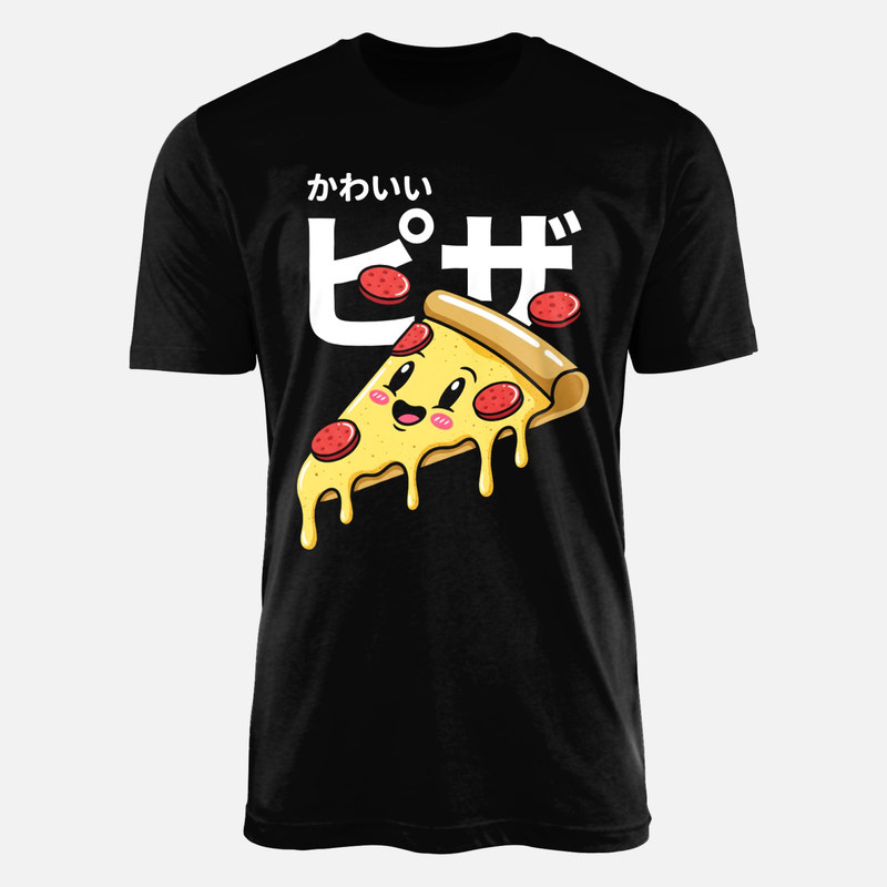 Magliette: Trancio di pizza kawaii giapponese