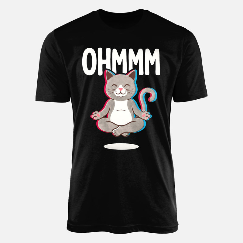 Magliette: Gatto in meditazione loto Ohmmm