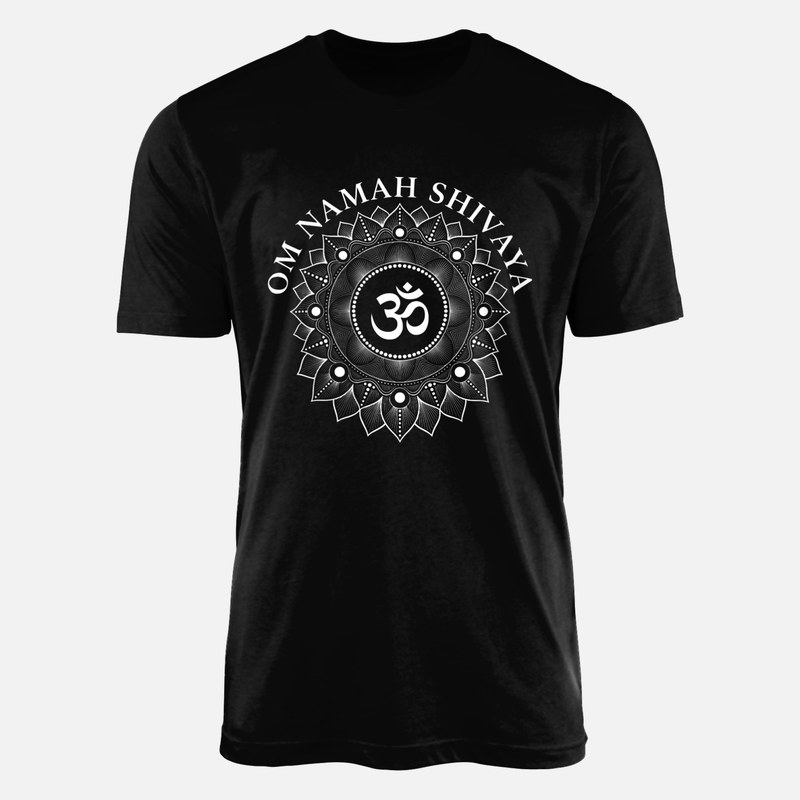 Magliette: Mandala con simbolo Om e mantra