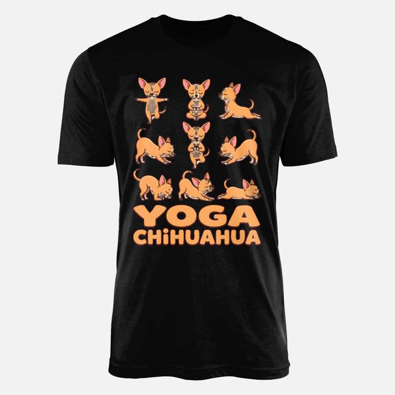 Magliette: Posizioni di yoga con chihuahua
